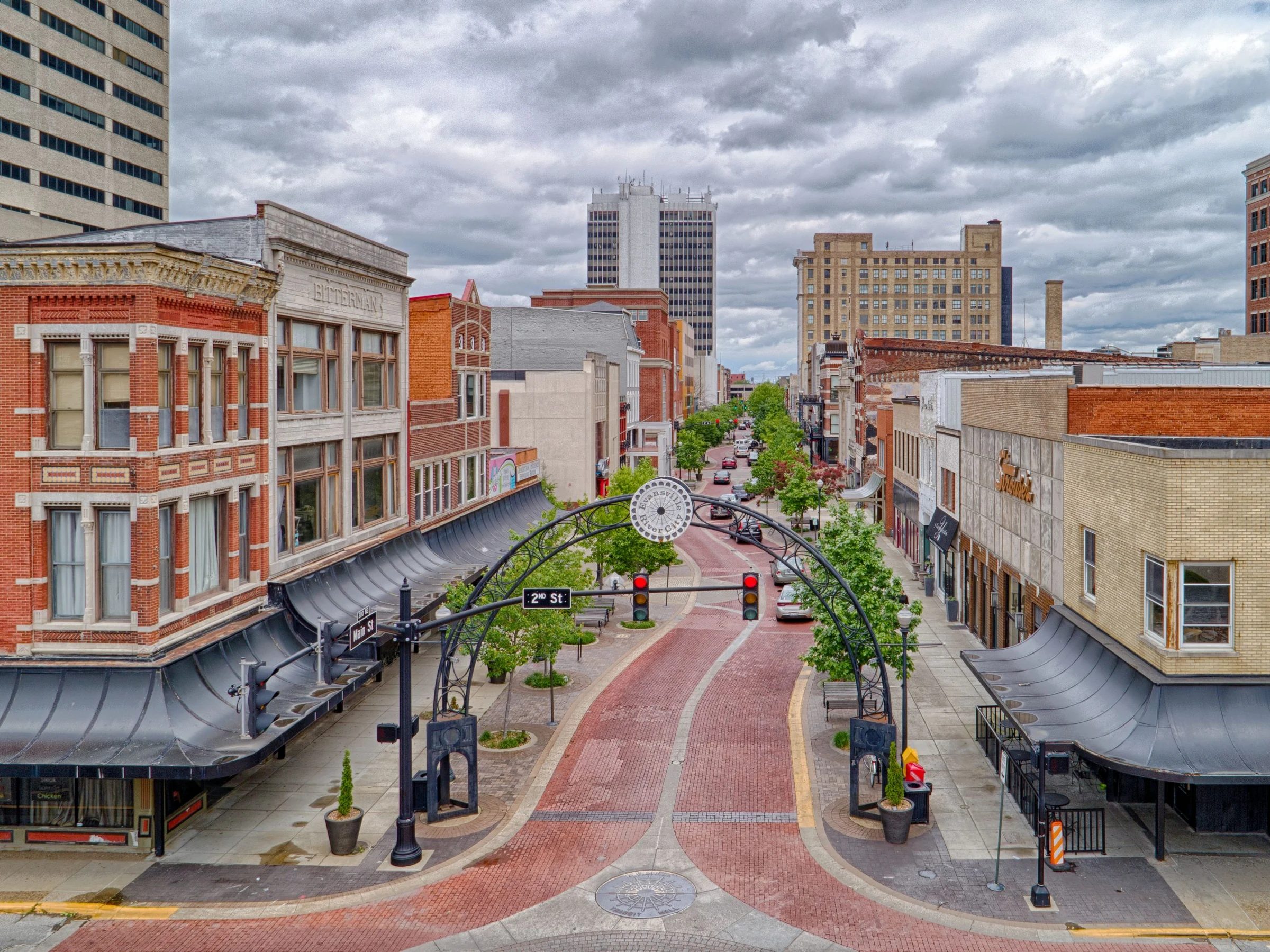 Downtown Evansville commercial district